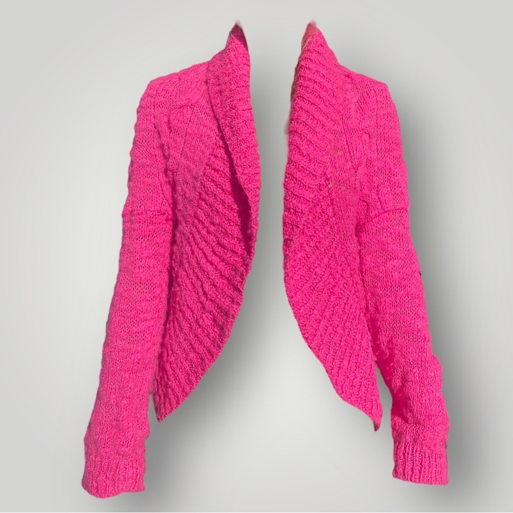 St.John Hot Pink Wool Cardigan Sweater 🎀 - Picture 2 of 8